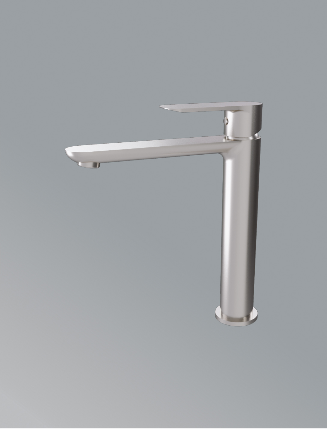   Single Control Basin Faucet Tall In Brushed Nickel