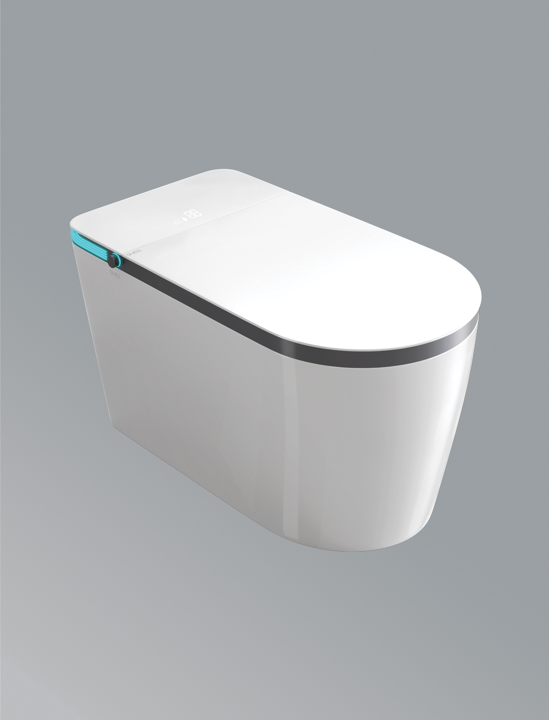 One-piece Smart Toilet with remote & soft-close seat in White