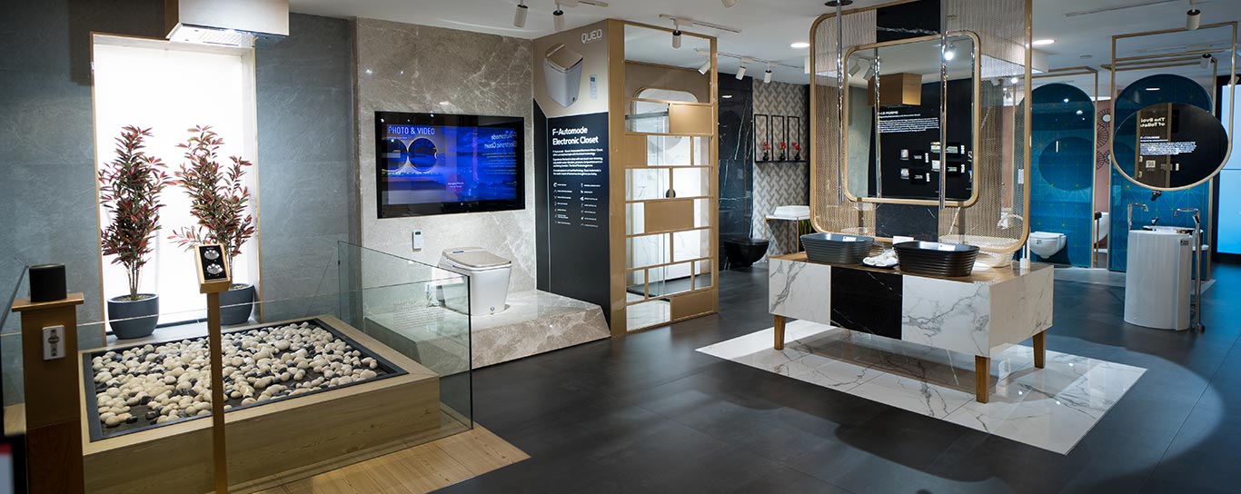 Bath & Shower Mixer Concealed Body F-Mosaico Oro
